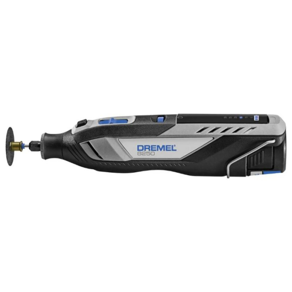 Многофункциональный инструмент Dremel 8250-5/65 (2×12V 2.0Ah) c аксессуарами в кейсе (F0138250JF)