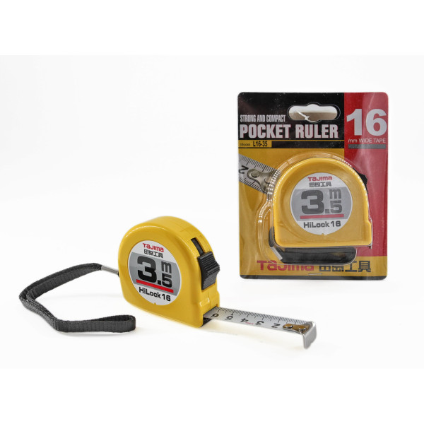 Рулетка будівельна TAJIMA HI LOCK L16-35 3,5 м (1001-0033)