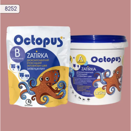 Двокомпонентна епоксидна фуга Octopus Zatirka колір 8252, 1,25 кг (8252-1)