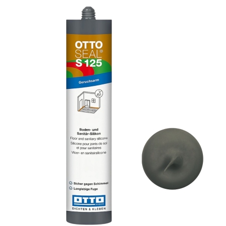 Силіконовий герметик Ottoseal S125 С6831 Mat-Anthrazitgrau (антрацит матовий), 310 мл (S125С6831)