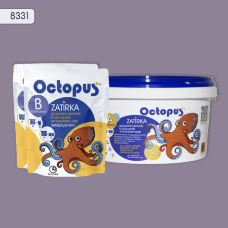 Двухкомпонентная эпоксидная затирка Octopus Zatirka цвет 8331, 2,5 кг (8331-2)