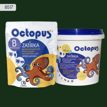 Двухкомпонентная эпоксидная затирка Octopus Zatirka цвет 8517, 1,25 кг (8517-1)