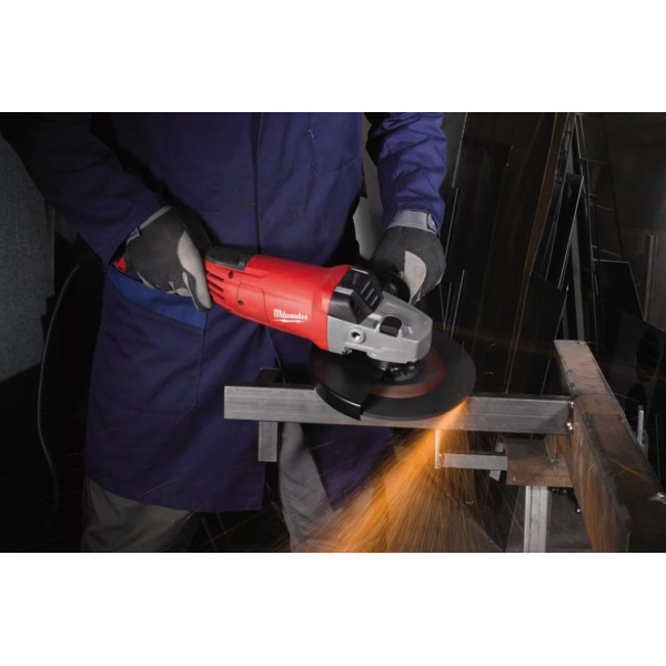 Угловая шлифовальная машина MILWAUKEE 230 мм AGV 22-230 E рукоятка AVS (4933431850)