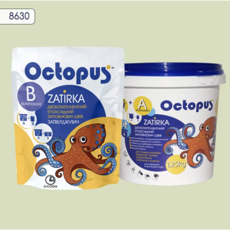 Двухкомпонентная эпоксидная затирка Octopus Zatirka цвет 8630 1,25 кг (8630-1)