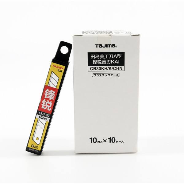 Лезвия сегментные TAJIMA CB30KH ультра острые 9 мм серые (10 шт./уп.) (1102-2544)