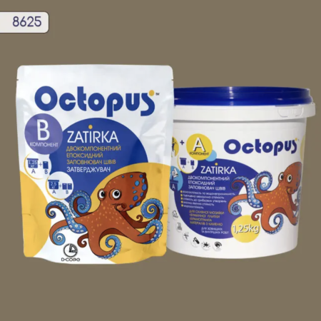 Двухкомпонентная эпоксидная затирка Octopus Zatirka цвет 8625, 1,25 кг (8625-1)