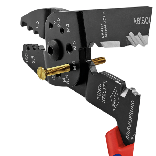 Клещи KNIPEX для опрессовки и зачистки кабеля 230мм (97 21 215 B)