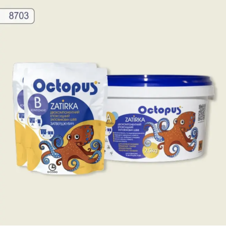 Двокомпонентна епоксидна фуга Octopus Zatirka колір № 8703, 2,5 кг (8703-2)