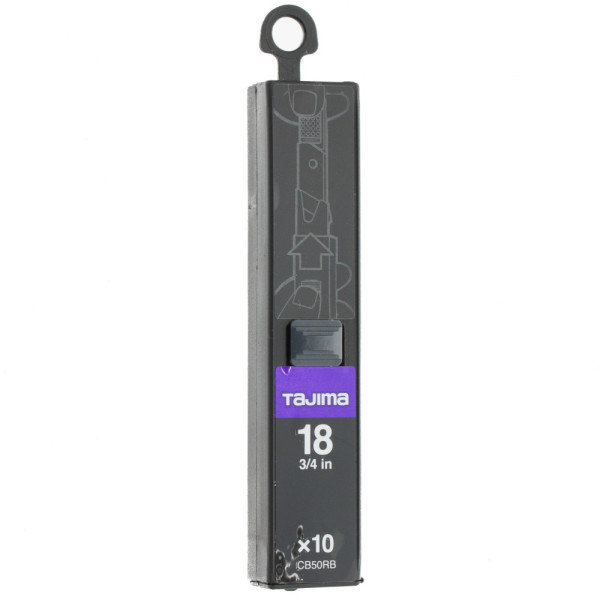 Сегментные лезвия TAJIMA DORA Razar Black 18 мм, 10 шт (CB50RB)