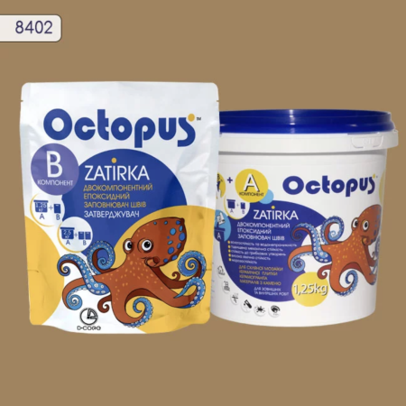 Двухкомпонентная эпоксидная затирка Octopus Zatirka цвет 8401, 2,5 кг (8401-2)