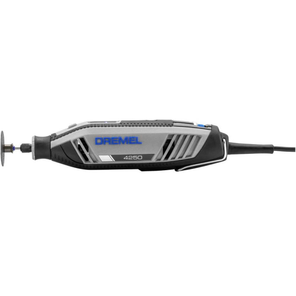 Многофункциональный инструмент Dremel 4250 Platinum с 6 насадками и 128 аксессуарами в кейсе (F0134250JS)