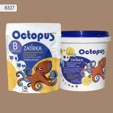 Двокомпонентна епоксидна фуга Octopus Zatirka колір 8327, 1,25 кг (8327-1)
