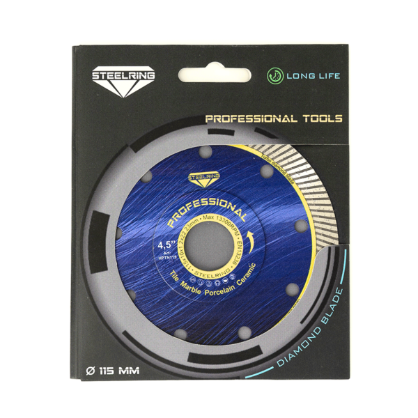 Диск алмазный STEELRING PROFESSIONAL 115 мм для стекла/керамики/керамогранита (HPTN115)