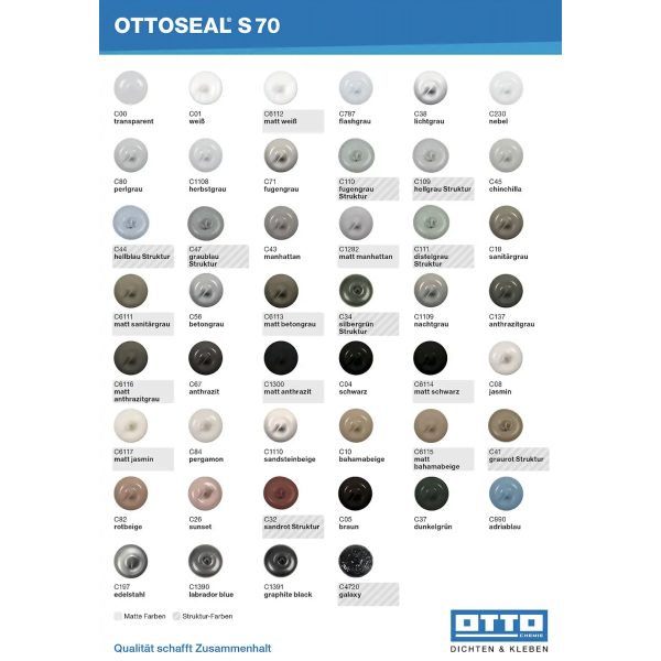 Силіконовий герметик OttoSeal S70 C67 антрацит (8NTRANT0201)