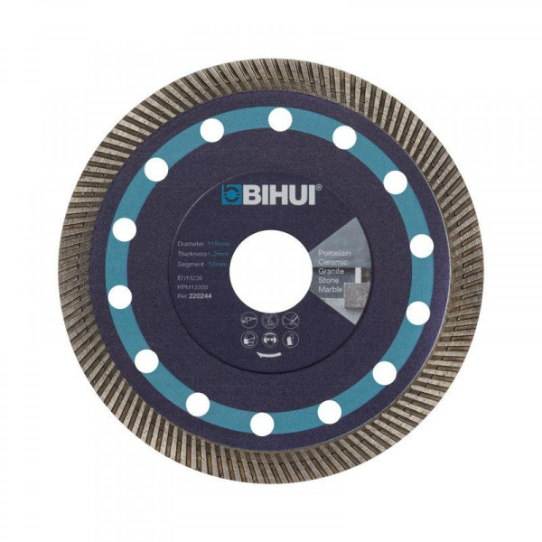 Диск алмазный BIHUI SUPER THIN TURBO 115 мм для керамогранита до 25 мм (DCBN115)