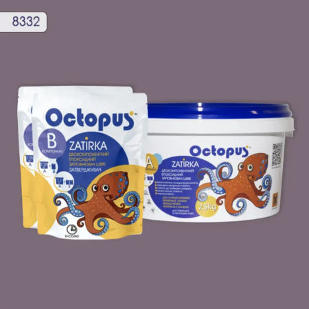 Двухкомпонентная эпоксидная затирка Octopus Zatirka цвет 8332, 2,5 кг (8332-2)