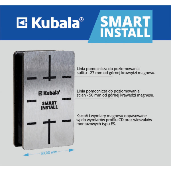 Уровень магнитный Smart для монтажа гипсокартона (0675)