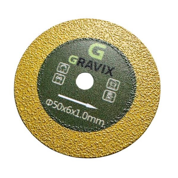 Алмазный диск вакуумного спекания GRAVIX 50×1 мм (06151G)