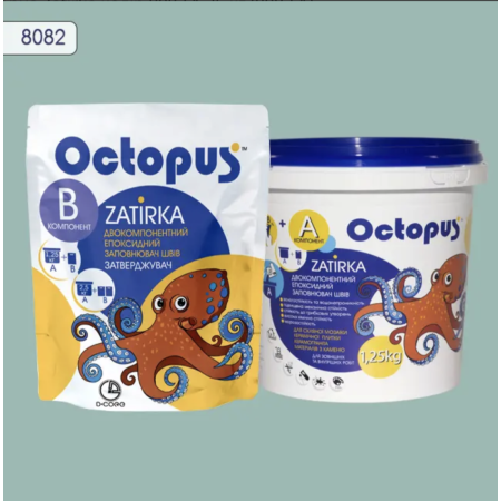Двухкомпонентная эпоксидная затирка Octopus Zatirka цвет 8082, 1,25 кг (8082-1)