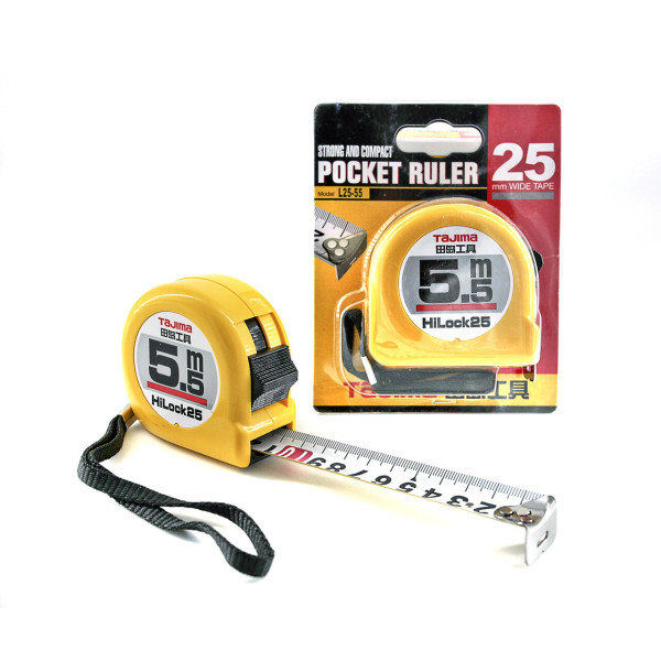 Рулетка будівельна TAJIMA HI LOCK L25-55 5,5 м (1001-0035)