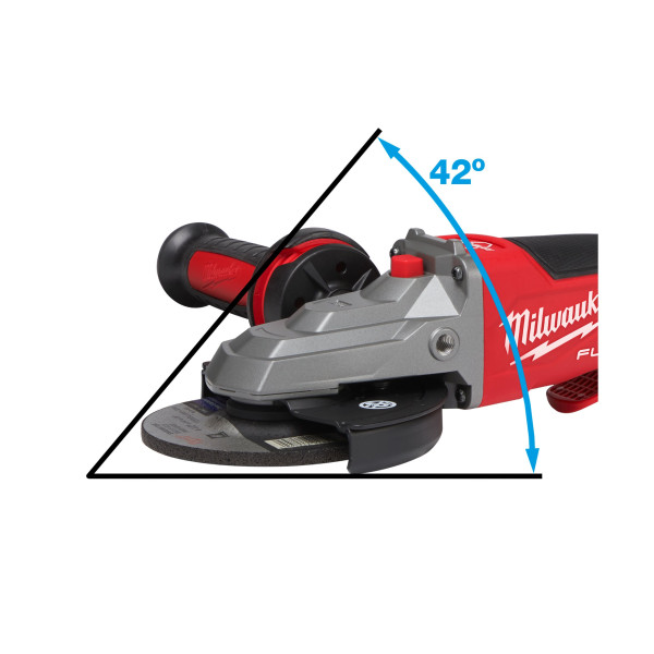 Угловая шлифовальная машина MILWAUKEE 125 мм M18 FSAGF125XPDB-0X с плоским редуктором (4933478439)