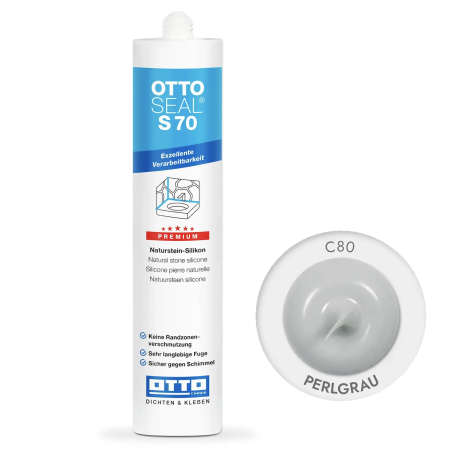 Силиконовый герметик Litokol OttoSeal S70 C80 (perlgrau), 310 мл (S70C80)