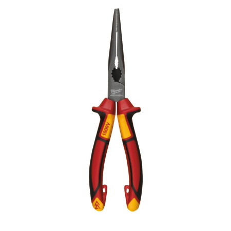 Длинногубцы VDE Long Round Nose Pliers MILWAUKEE, 205 мм  (4932464564)