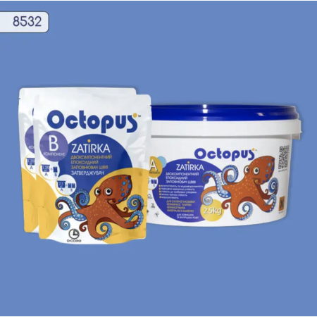 Двокомпонентна епоксидна фуга Octopus Zatirka колір 8532, 1,25 кг (8532-1)