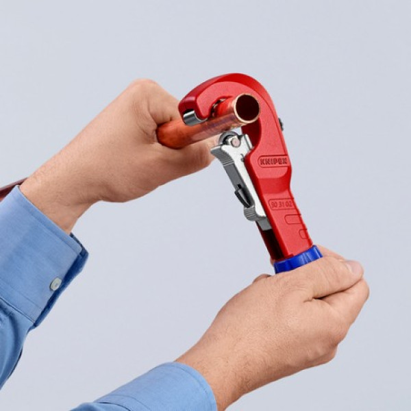 Труборез KNIPEX TubiX® для медных, латунных и нержавеющих труб, 6-35 мм (90 31 02 BK)