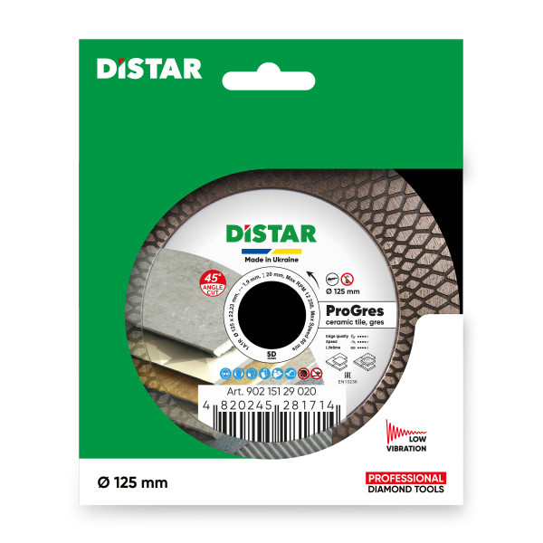Диск алмазний Distar 125 мм 1A1R 125 PRO GRES (90215129020)