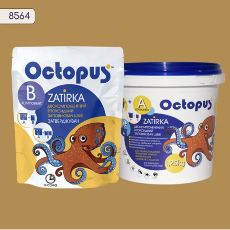 Двухкомпонентная эпоксидная затирка Octopus Zatirka цвет 8564 1,25 кг (8564-1)