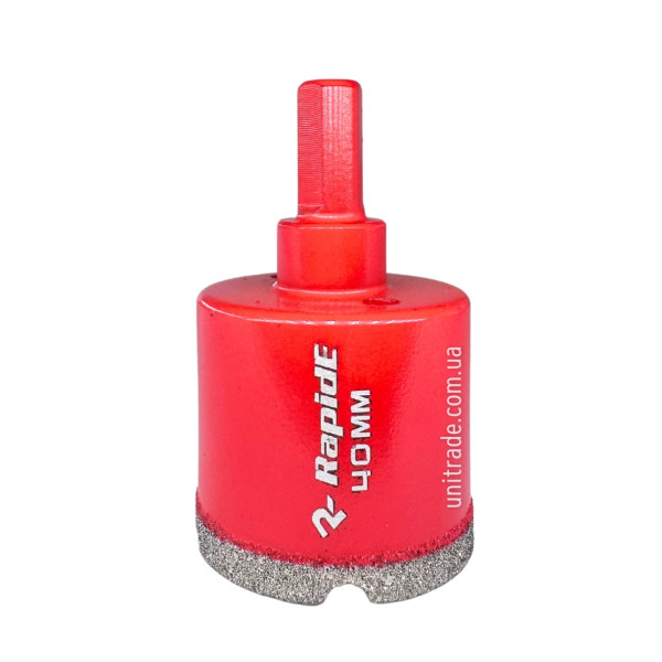 Алмазна коронка RapidE Red Point EVO 40 мм, під дриль (НФ-00001855)
