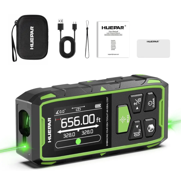 Лазерный дальномер Huepar BLM-100G, двусторонний (BLM-100G)