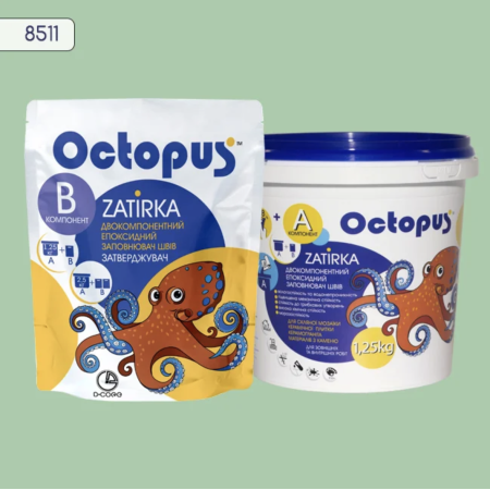 Двухкомпонентная эпоксидная затирка Octopus Zatirka цвет 8511 1,25 кг (8511-1)