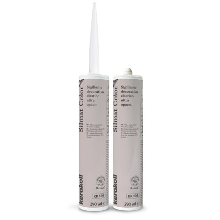 Матовий герметик (силікон) декоративний Kerakoll Silmat Color KK136, 290 мл (KKS136)