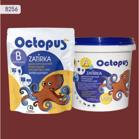 Двокомпонентна епоксидна фуга Octopus Zatirka колір 8256, 1,25 кг (8256-1)