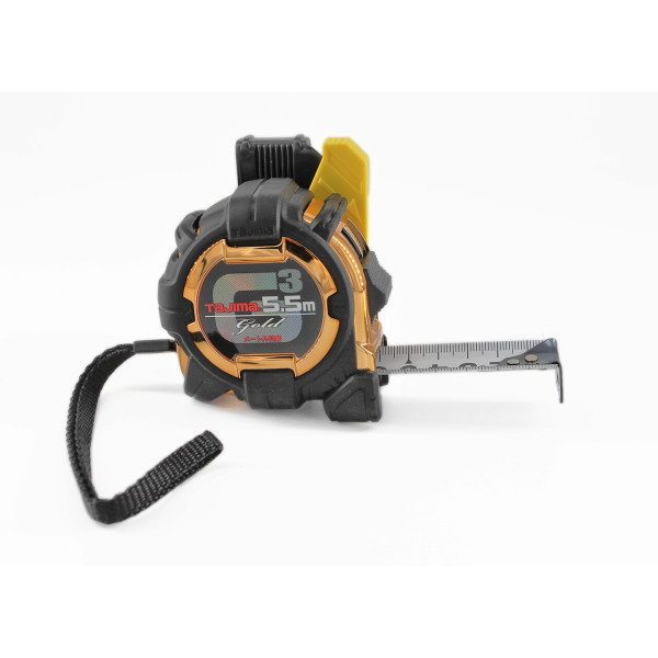 Рулетка строительная TAJIMA G3 LOCK SFG3GL25-55BL 5,5 м с держателем на ремень (1001-1880)