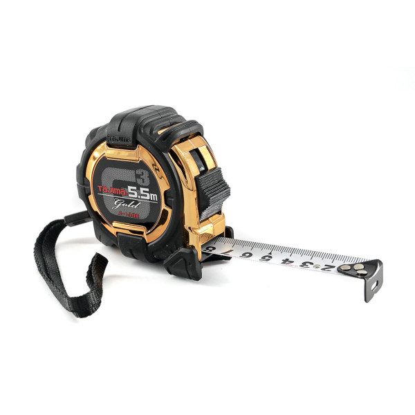 Рулетка строительная TAJIMA G3 LOCK G3GL25-55BL ударопрочная 5,5 м (1001-1663)