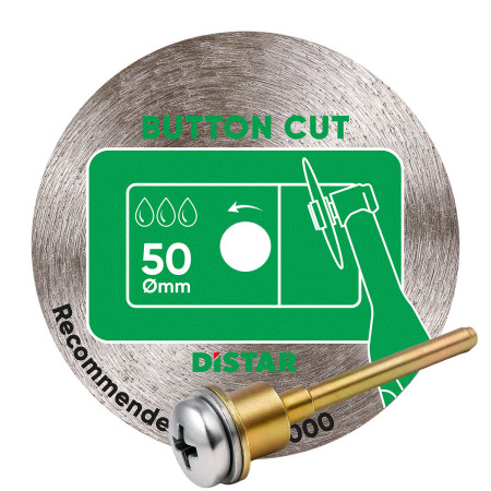 Алмазный диск DISTAR 50x0,8x5,8мм BUTTONCUT, с держателем (11120159106)