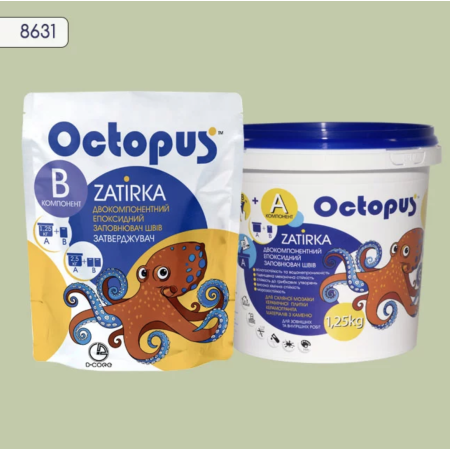 Двухкомпонентная эпоксидная затирка Octopus Zatirka цвет 8631 1,25 кг (8631-1)