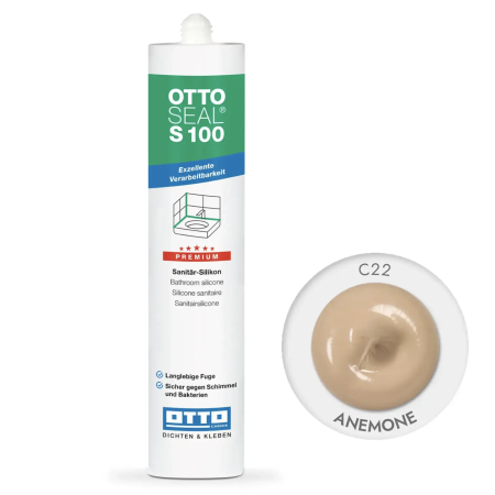 Силиконовый герметик OttoSeal S100 C22 (anemone), 300 мм (S100C22)
