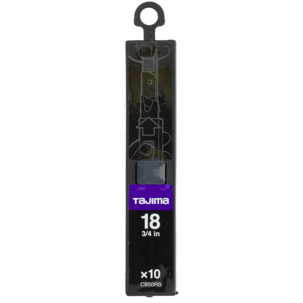 Сегментные лезвия TAJIMA DORA Razar Black 18 мм, 10 шт (CB50RB)