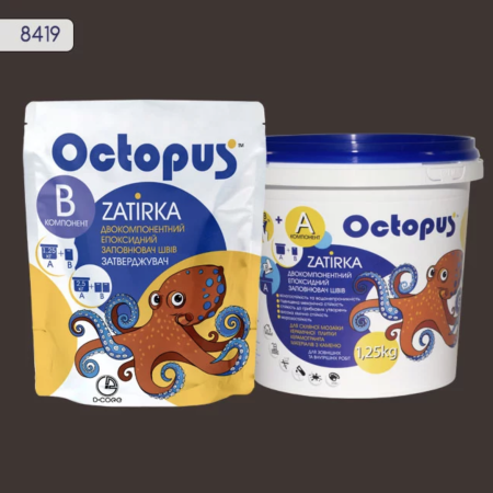 Двухкомпонентная эпоксидная затирка Octopus Zatirka 8419, 1,25 кг (8419-1)