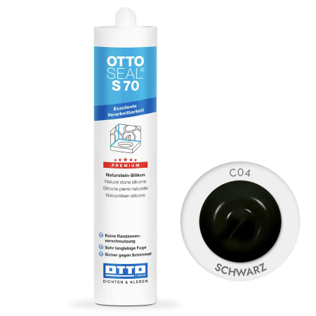 Силиконовый герметик Litokol OttoSeal S70 С04 черный (schwarz) (S70C04)