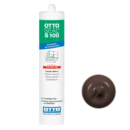 Силіконовий герметик OttoSeal S100 C7117 (Intensivebraun), 300 мм (S100C7117)