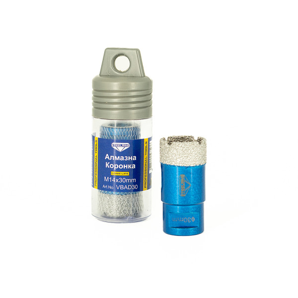 Алмазна коронка STEELRING 30 мм M14 (VBAD30)