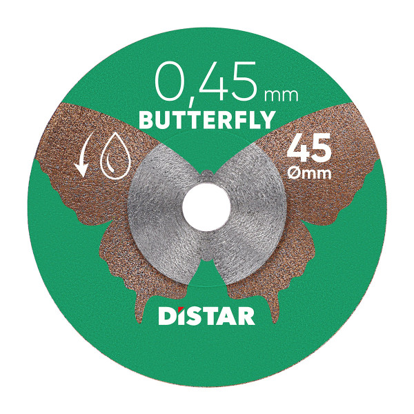 Ультратонкий алмазный диск Distar Butterfly 45×0,45×5,8H с держателем (11143158073)