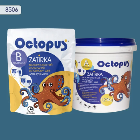 Двухкомпонентная эпоксидная затирка Octopus Zatirka цвет 8506, 1,25 кг (8506-1)