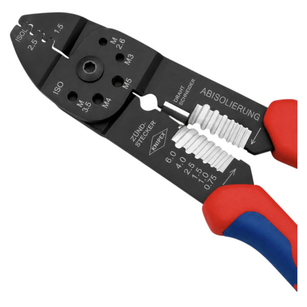 Клещи KNIPEX для опрессовки и зачистки кабеля 230мм (97 21 215 B)