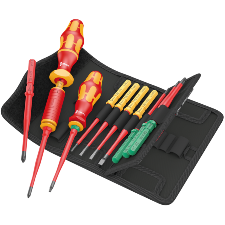 Отвертка динамометрическая со сменными насадками WERA Kraftform Kompakt VDE  Torque Slim 1 TIE (05006609001)
